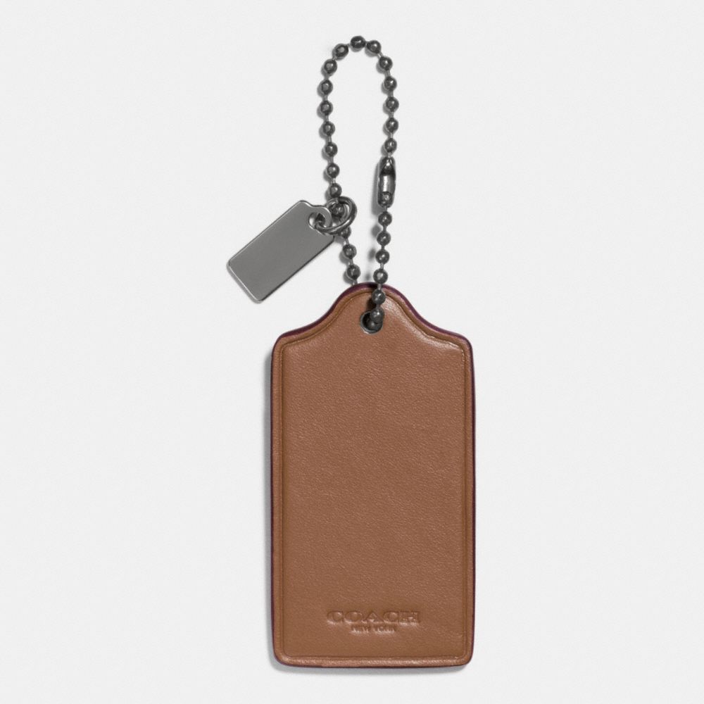 Woolly Hangtag In Glovetanned Leather
