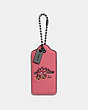 COACH®,STEGGY HANGTAG,Leather,Silver/Peony Flax,Front View