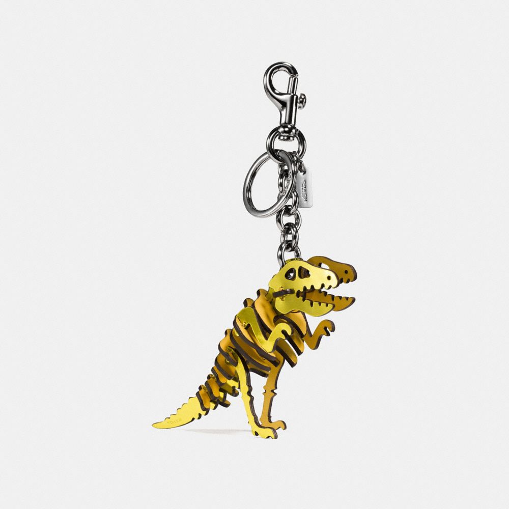 COACH®  Rexy Sled Bag Charm In Signature Canvas