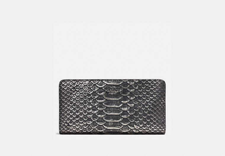 Skinny Wallet In Exotic Embossed Leather