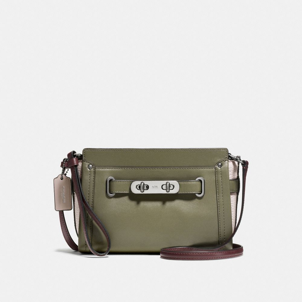 Coach Swagger Wristlet In Colorblock Leather