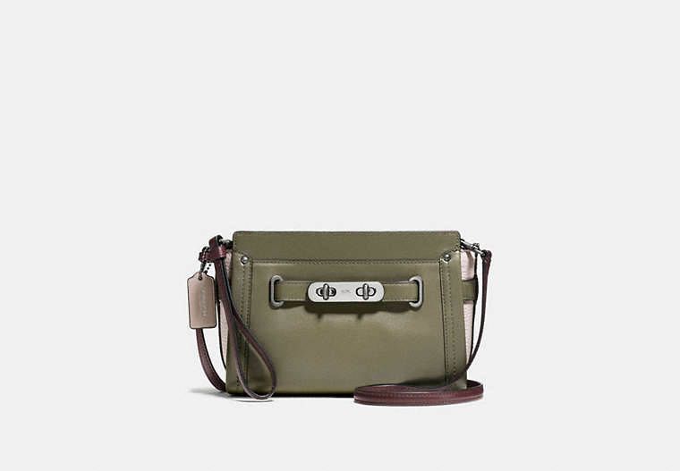Coach Swagger Wristlet In Colorblock Leather