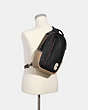 COACH®,EDGE PACK,Leather,Medium,Gunmetal/Black Multi,Alternate View