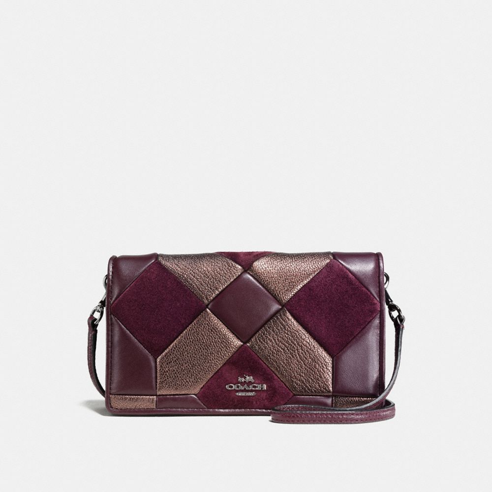 Foldover Crossbody In Canyon Quilt Mixed Materials