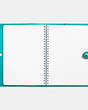 COACH®,SKETCHBOOK,Leather,TURQUOISE,Inside View,Top View