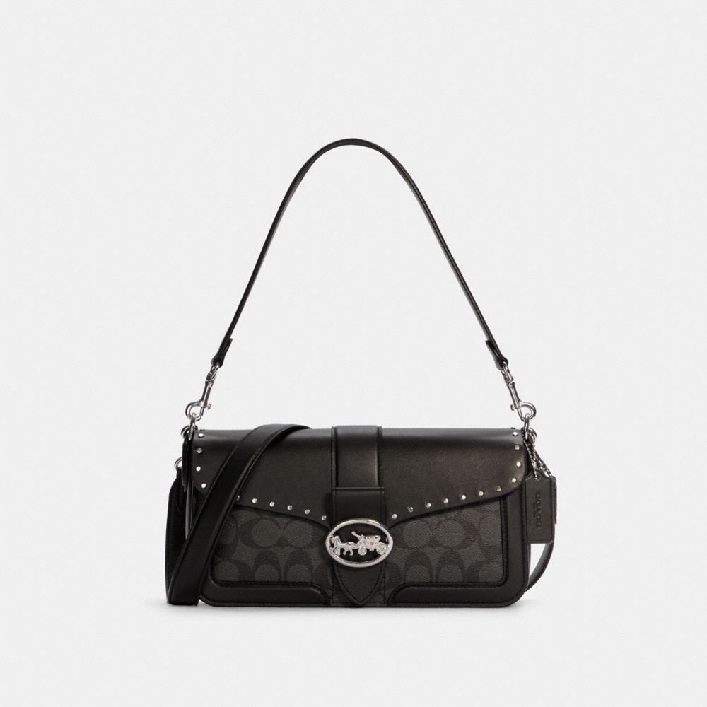 COACH® Outlet | Georgie Shoulder Bag In Colorblock Signature Canvas ...