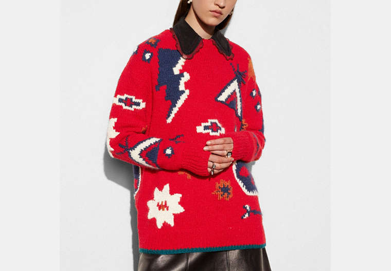Motif Crewneck Sweater