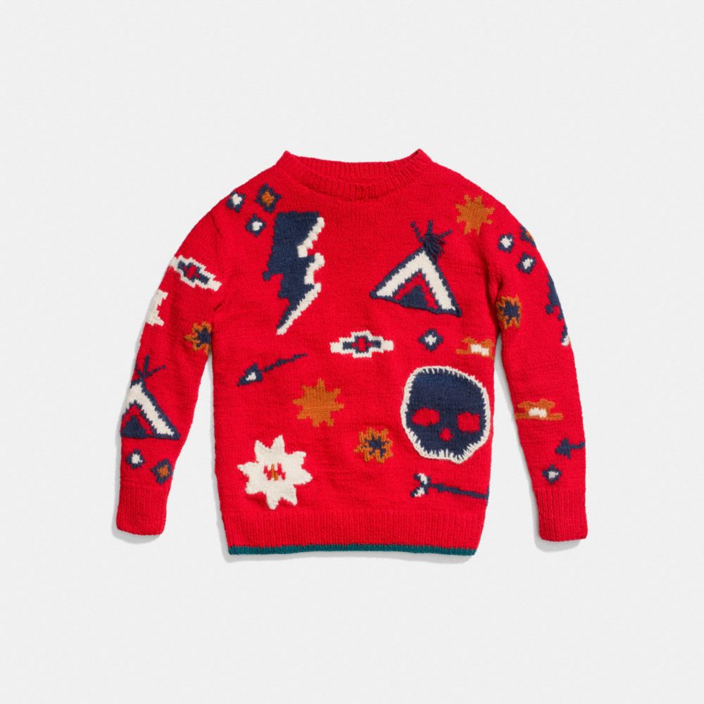 Motif Crewneck Sweater