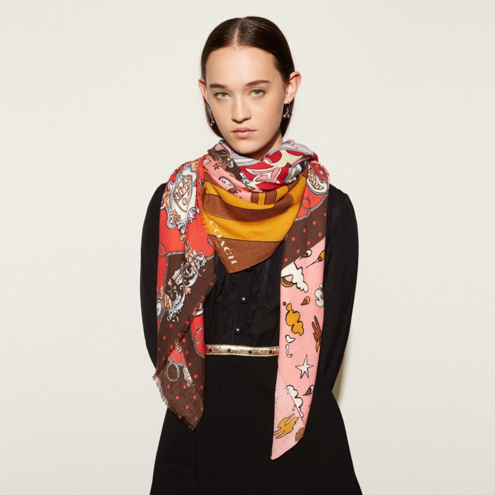 Printed Patchwork Shawl