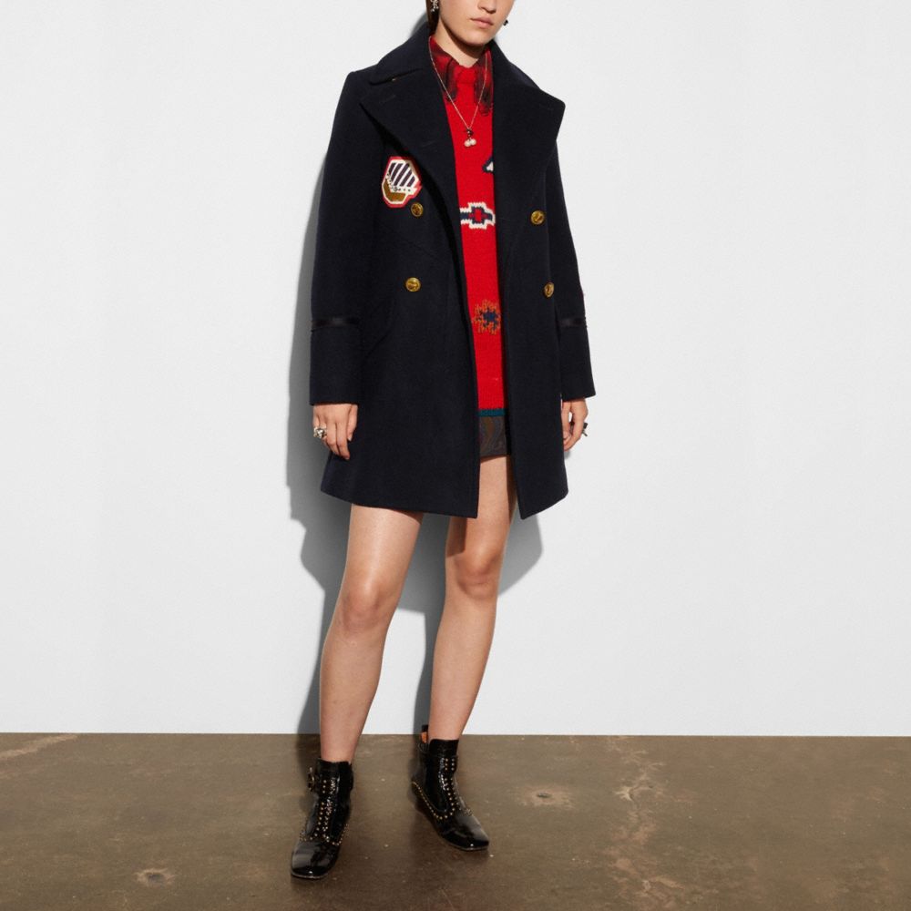 Coach 2025 naval coat