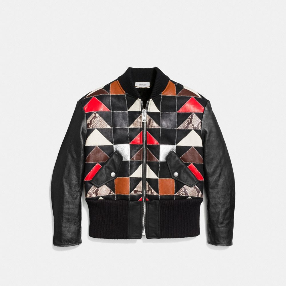 Patchwork Shearling Ma 1 Jacket | COACH®