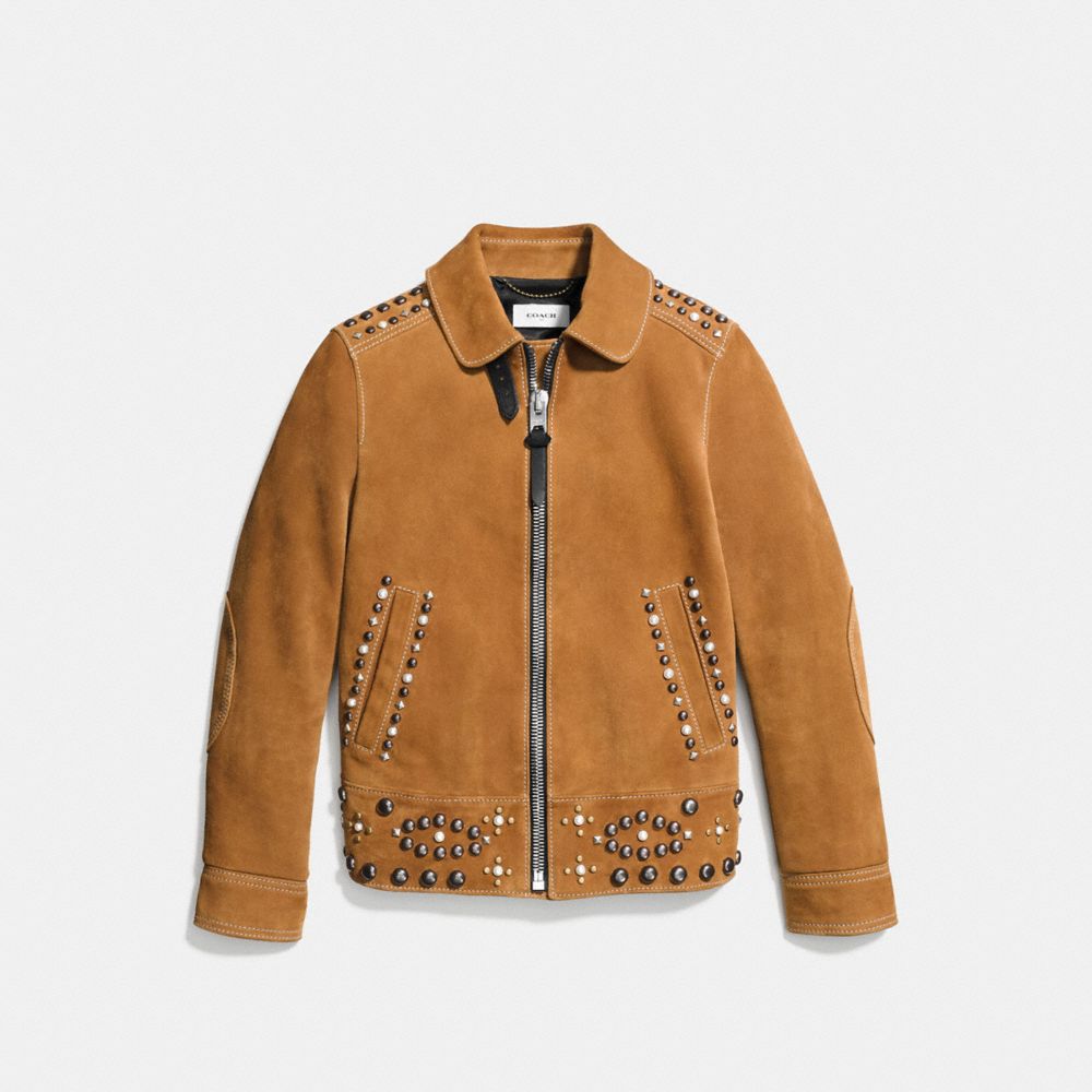 ジャケット・アウター muguet studs suede jacket studs suede jacket