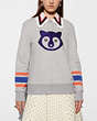 Embellished Raccoon Sweatshirt