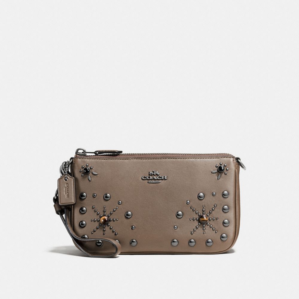 COACH®,Nolita Wristlet 19 With Western Rivets,,Front View