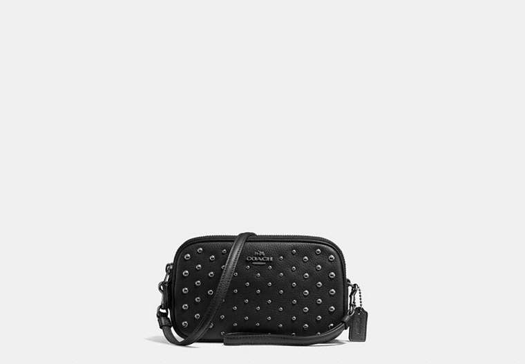 Crossbody Clutch With Ombre Rivets