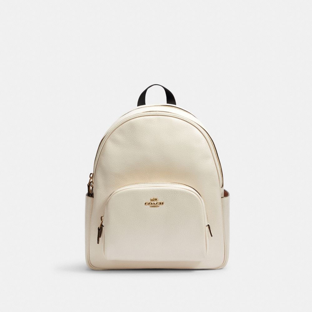 COACH®,COURT BACKPACK,Medium,Gold/Chalk,Front View