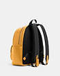 COACH®,COURT BACKPACK,Pebbled Leather,Medium,Gold/Mustard Yellow,Angle View