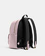 COACH®,COURT BACKPACK,Pebbled Leather,Medium,Gold/Pink,Angle View