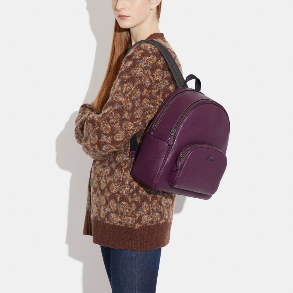 COACH®,Court Backpack,Leather,Backpack,Gold Metal,Casual,,Detail View