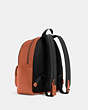 COACH®,COURT BACKPACK,Pebbled Leather,Medium,Black Antique Nickel/Sunset,Angle View