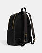 COACH®,LARGE COURT BACKPACK,Pebbled Leather,Large,Office,Gold/Black,Angle View