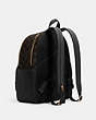 COACH®,COURT BACKPACK IN SIGNATURE CANVAS,pvc,Medium,Office,Gold/Brown Black,Angle View