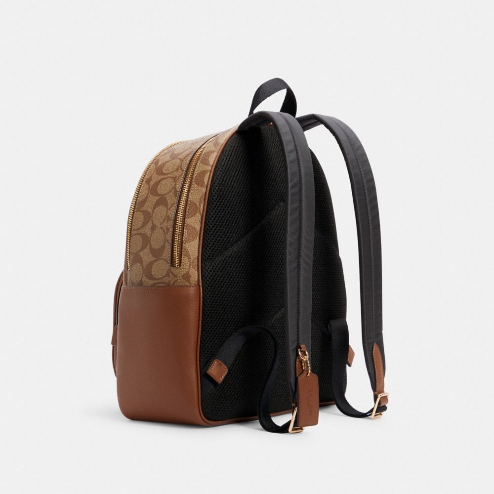 COACH® Outlet | Court Backpack In Signature Canvas