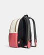 COACH®,COURT BACKPACK IN SIGNATURE CANVAS,pvc,Medium,Office,Gold/Chalk/Taffy,Angle View