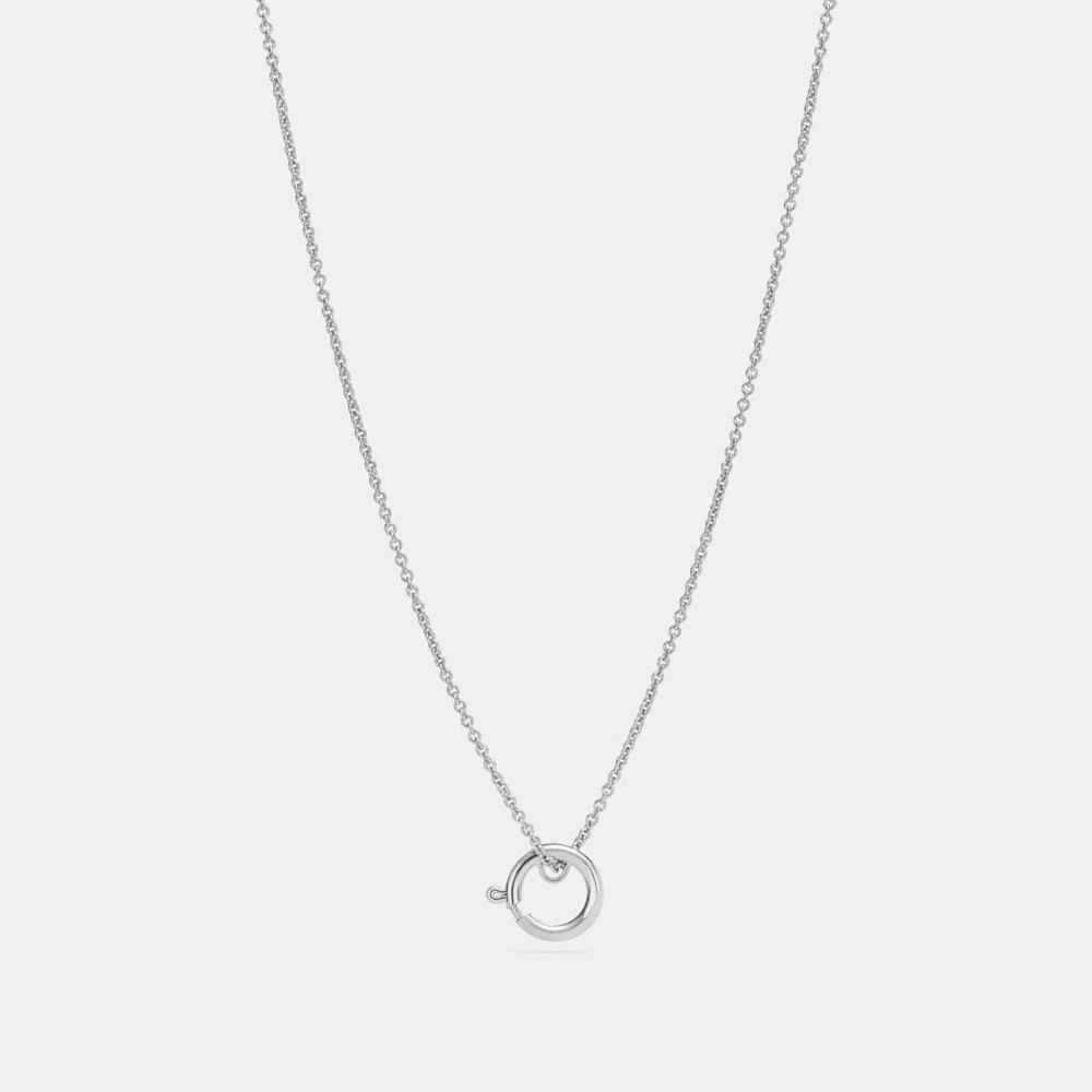 Charm Base Hoop Necklace