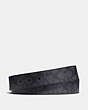 COACH®,REVERSIBLE BELT STRAP,Coated Canvas,Charcoal/Black,Front View