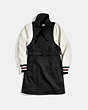 COACH®,VARSITY TRENCH JACKET,Mixed Material,Black/White,Scale View