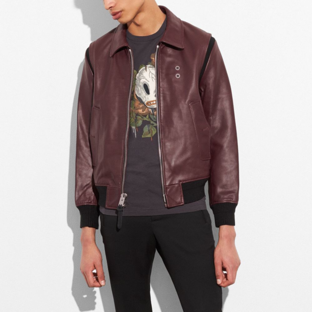 Zip Front Bomber Jacket