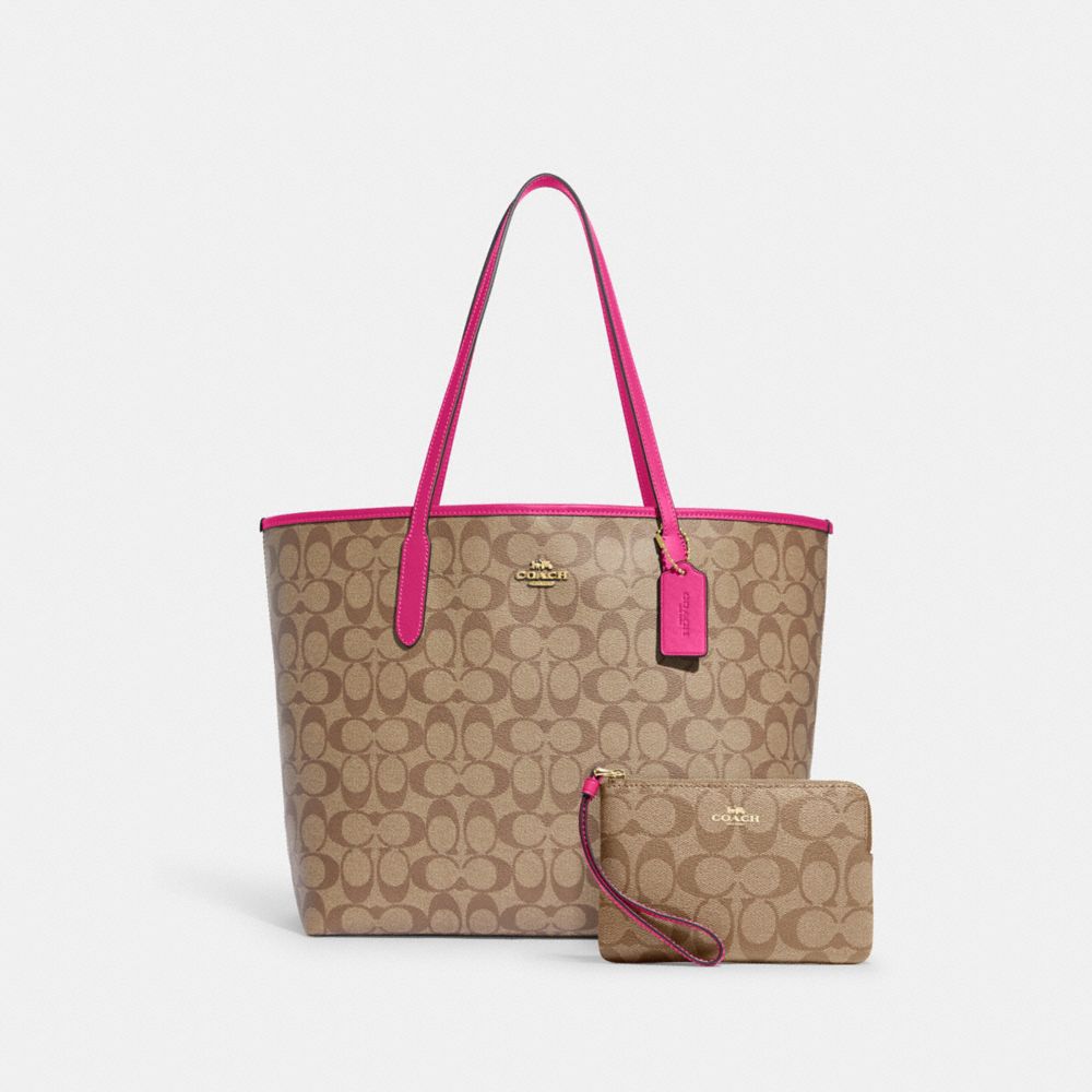 Coach zip shop city tote