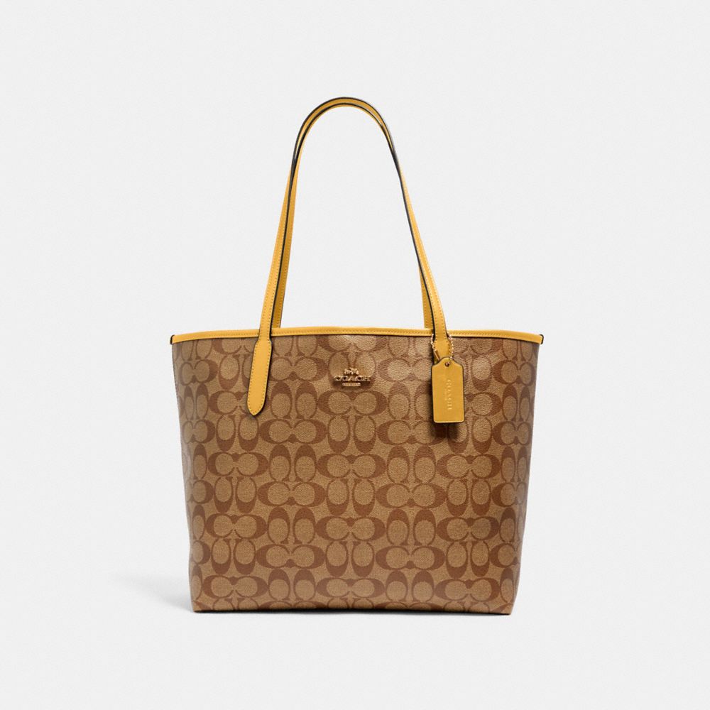 COACH OUTLET® | City Tote In Signature Canvas