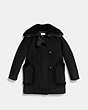 COACH®,CLASSIC DUFFLE COAT,wool,Black,Scale View