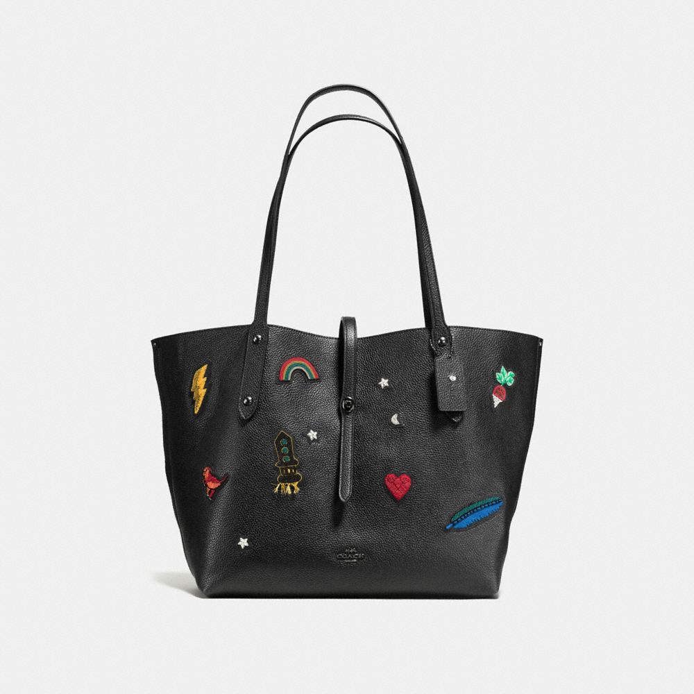 Coach grove signature discount tote in pebble leather