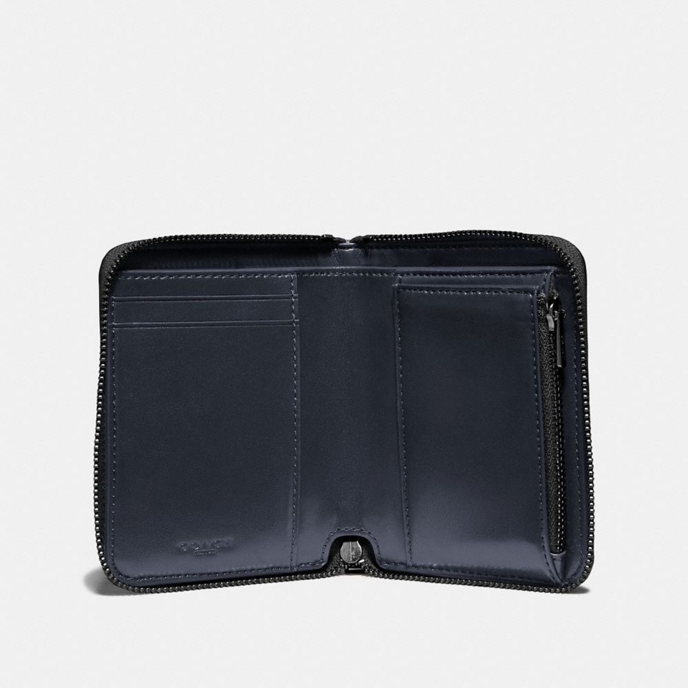 COACH®,PETIT PORTEFEUILLE ZIPPÉ AVEC OMBRÉ,Cuir,Bronze Industriel/Multi,Inside View,Top View