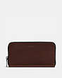 COACH®,ACCORDION WALLET,Leather,Mini,Mahogany brown,Front View
