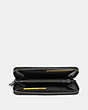 COACH®,ACCORDION WALLET,Leather,Black,Inside View,Top View