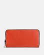 COACH®,ACCORDION WALLET,Leather,Vintage Orange,Front View