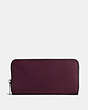 COACH®,ACCORDION WALLET,Leather,OXBLOOD,Front View