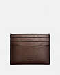 COACH®,CARD CASE,Smooth Leather,Mahogany brown,Front View