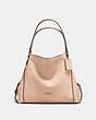 COACH®,EDIE SHOULDER BAG 31,Leather,Large,Light Gold/Beechwood,Front View