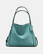 COACH®,EDIE SHOULDER BAG 31,Leather,Large,Silver/Marine,Front View