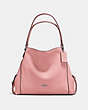 COACH®,EDIE SHOULDER BAG 31,Leather,Large,Silver/Peony,Front View