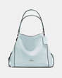COACH®,EDIE SHOULDER BAG 31,Leather,Large,Silver/Sky,Front View
