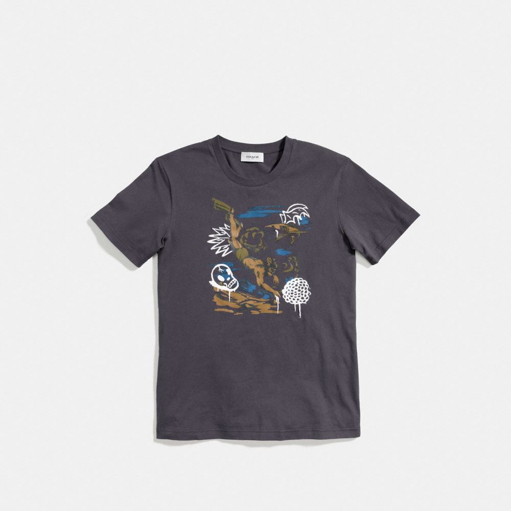 COACH®,T-SHIRT,Other,Black Wild Diver,Scale View