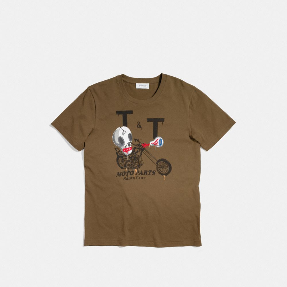 COACH®,T-SHIRT,Other,Military Wild Moto,Scale View