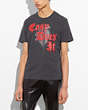 COACH®,T-SHIRT,Other,Black Wild Heart,Front View