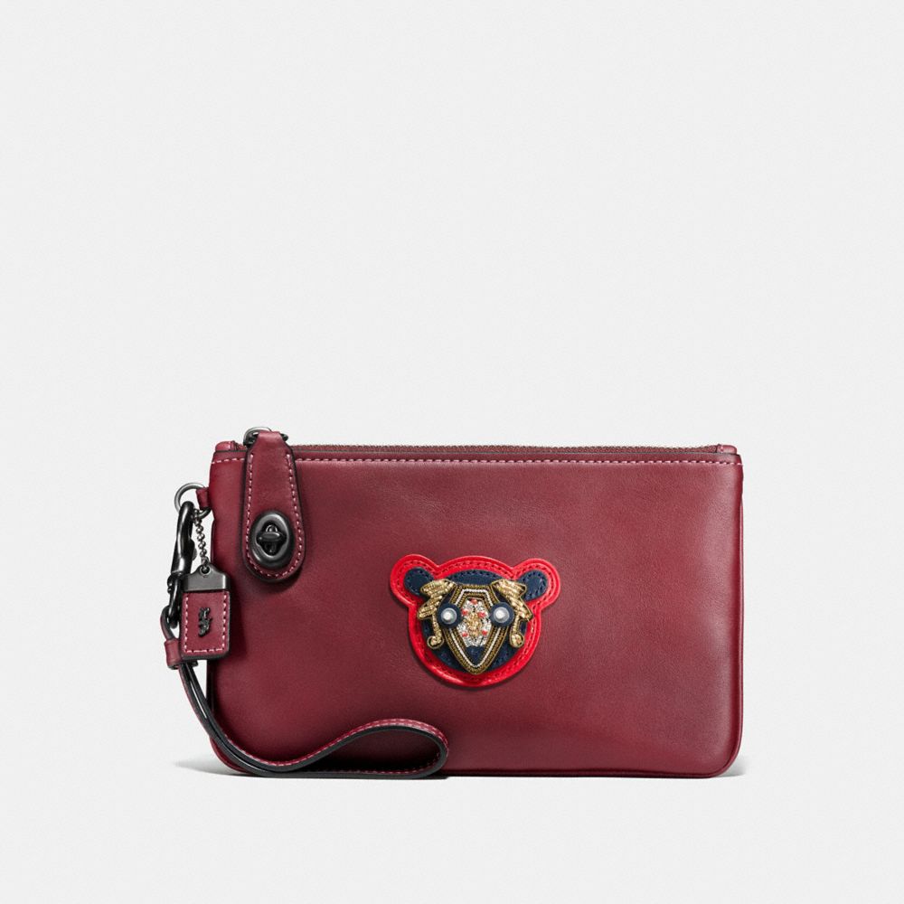 Turnlock Wristlet 21 With Varsity Patches